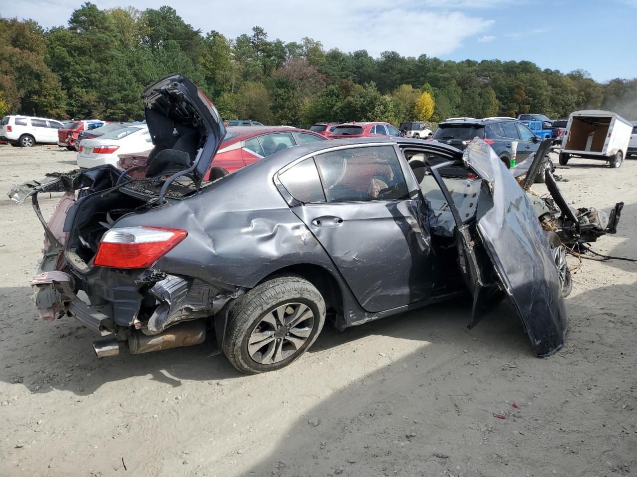 2013 Honda Accord VIN 1HGCR2F36DA189349 Copart auction photo, all over damage thumbnail 3