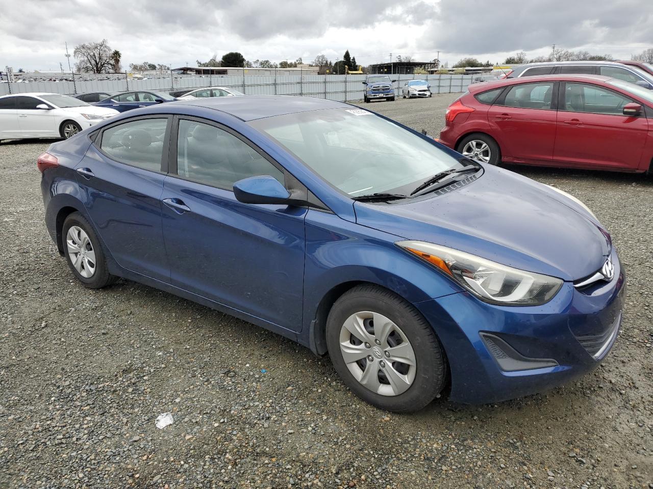 2016 Hyundai Elantra VIN 5NPDH4AE5GH758814 Copart auction photo, side damage thumbnail 4