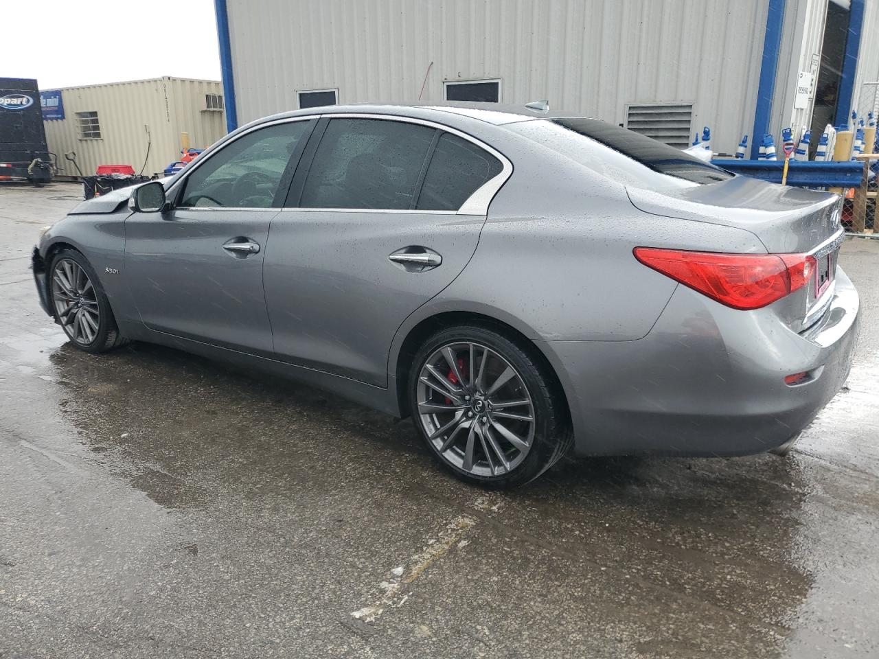 2017 Infiniti Q50 VIN JN1FV7AP3HM851118 Copart auction photo, front end / side damage thumbnail 2