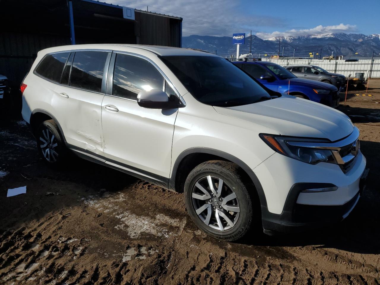 2019 Honda Pilot VIN 5FNYF6H5XKB054222 Copart auction photo, rear end / front end damage thumbnail 4