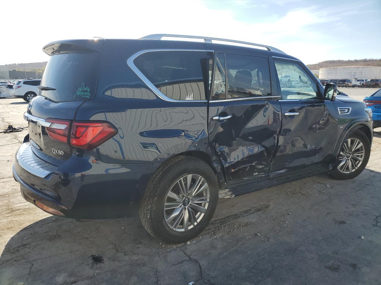 2020 Infiniti QX60 VIN JN8AZ2NFXL9704150 Copart auction photo, all over / minor dent/scratches damage thumbnail 3