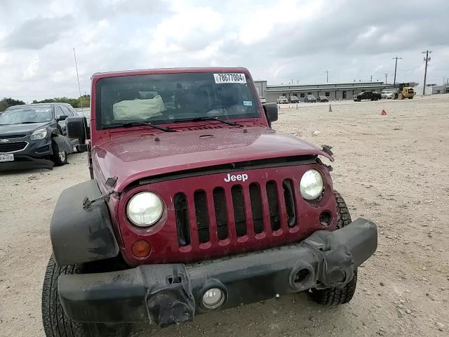 2013 Jeep Wrangler VIN 1C4BJWDG3DL607126 Copart auction photo, side / front end damage thumbnail 12