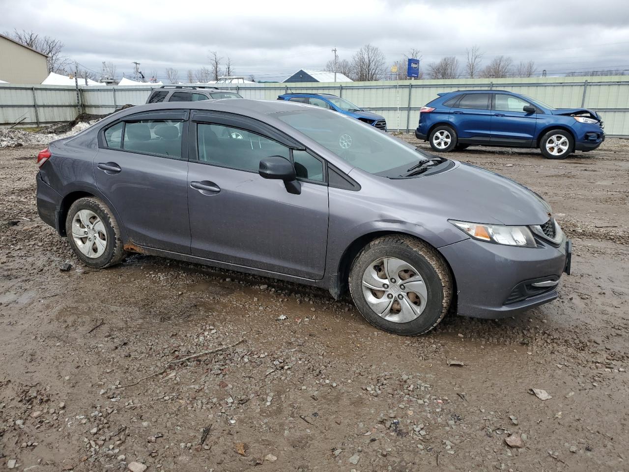 2015 Honda Civic VIN 19XFB2F54FE288964 Copart auction photo, rear end / top/roof damage thumbnail 4
