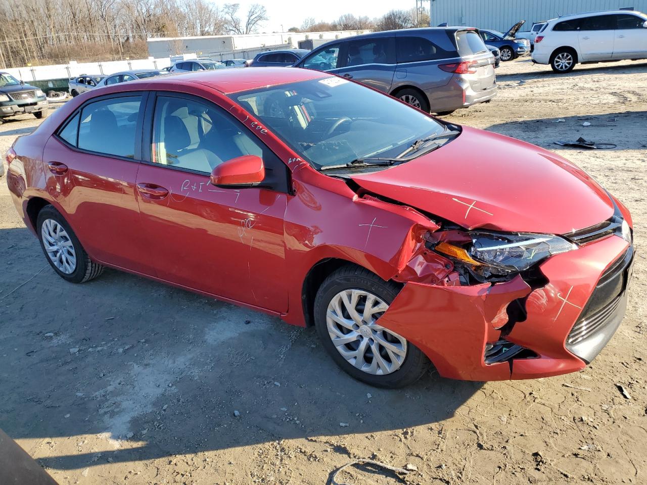 2017 Toyota Corolla VIN 2T1BURHEXHC759161 Copart auction photo, front end / minor dent/scratches damage thumbnail 4