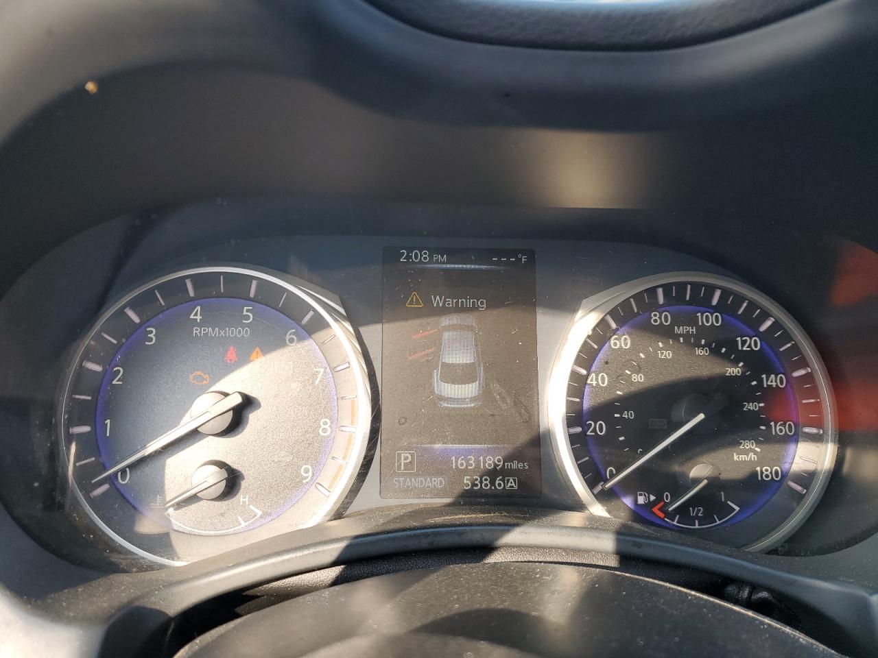 2015 Infiniti Q50 VIN JN1BV7AP9FM336474 Copart auction photo, front end / side damage thumbnail 9