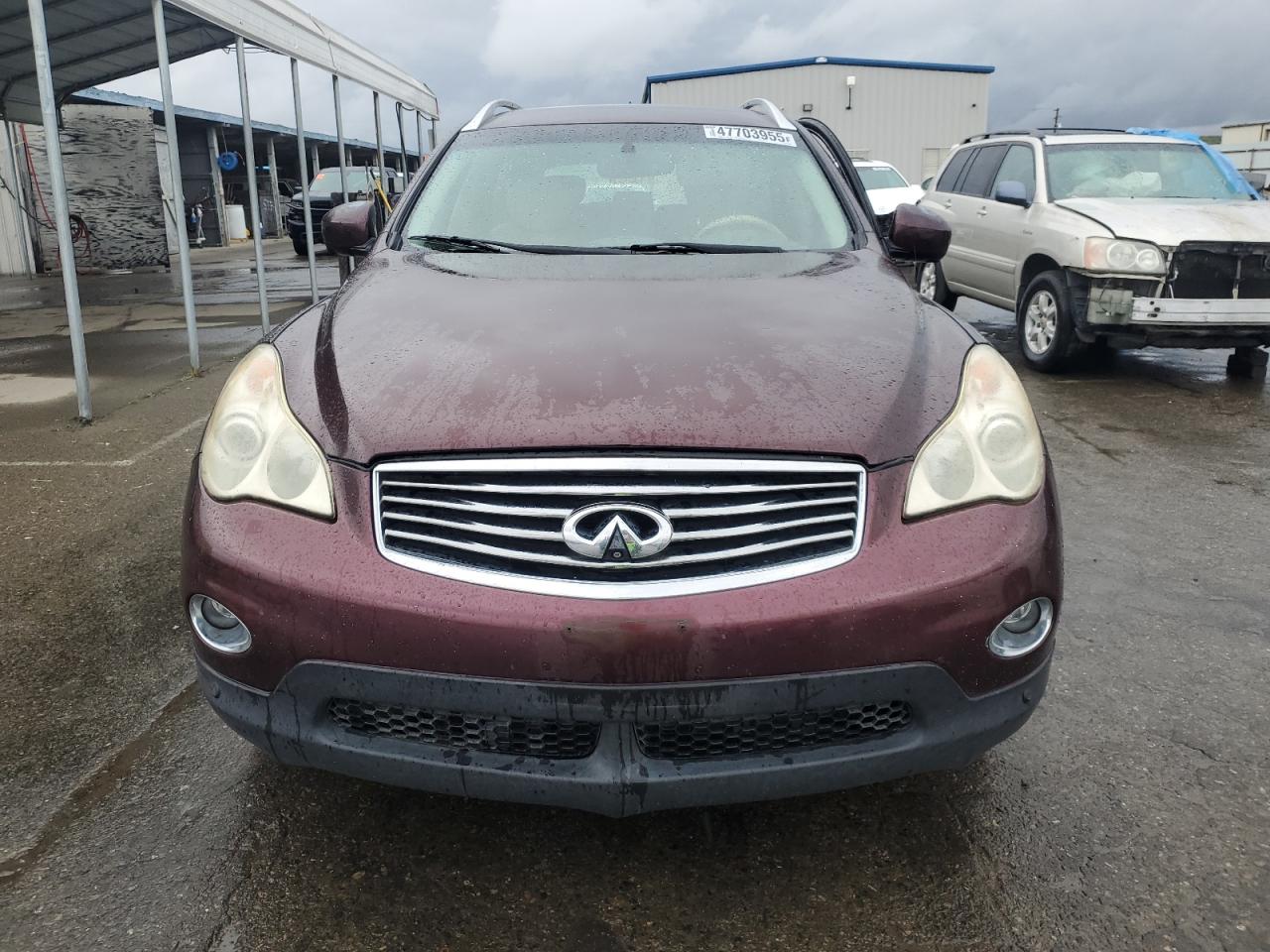 2012 Infiniti EX VIN JN1AJ0HP1CM401060 Copart auction photo, side damage thumbnail 5