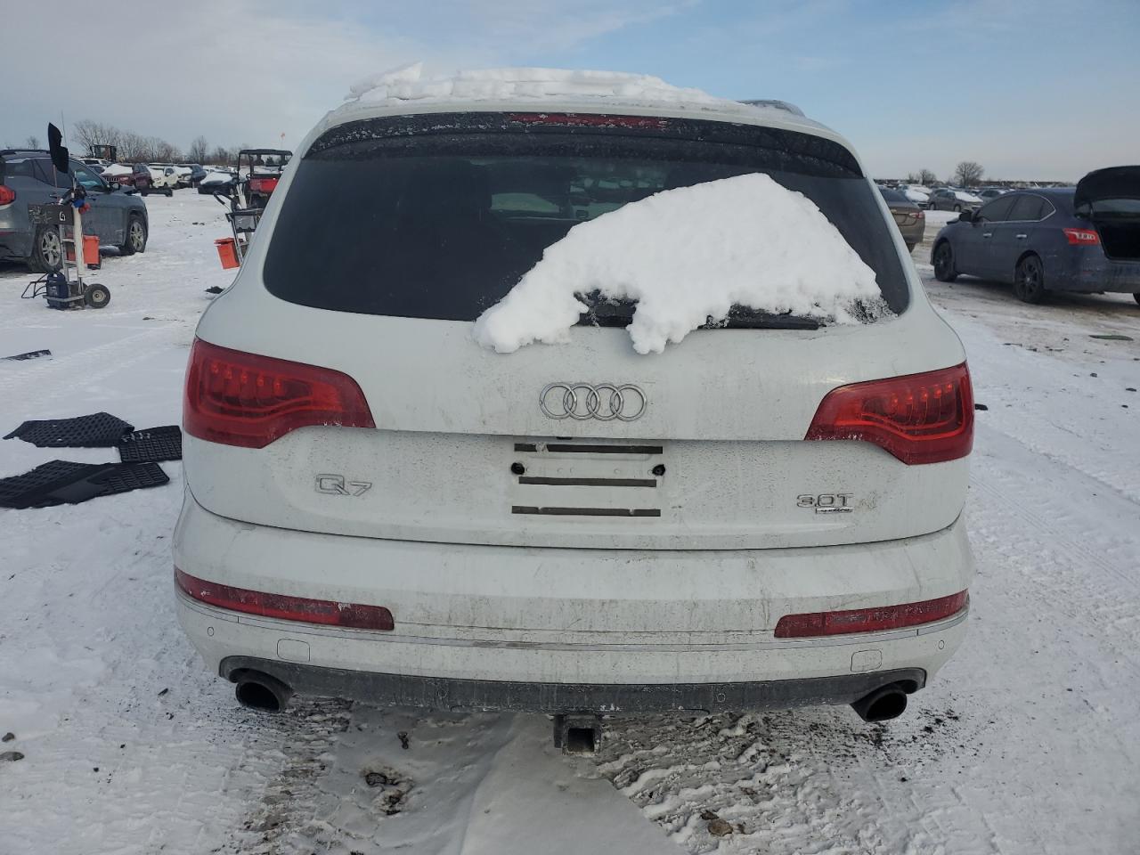 2014 Audi Q7 VIN WA1LGAFE5ED010082 Copart auction photo, front end / undercarriage damage thumbnail 6