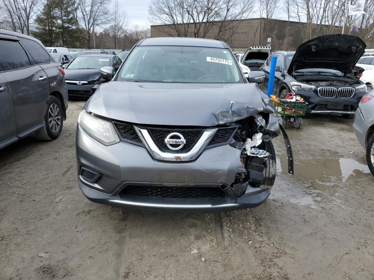 2015 Nissan Rogue VIN KNMAT2MV3FP569342 Copart auction photo, front end damage thumbnail 5