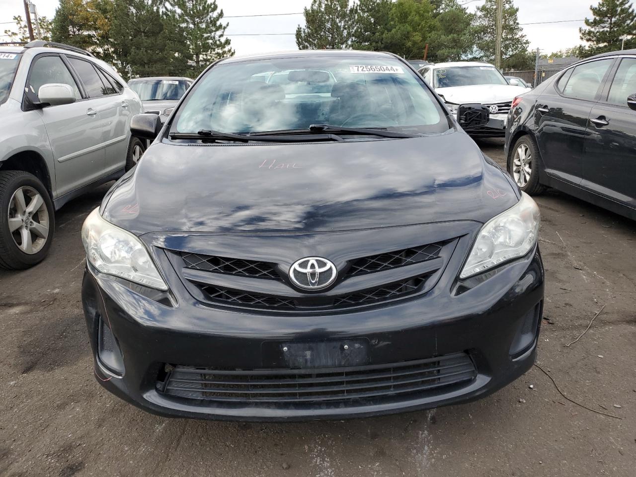 2011 Toyota Corolla VIN 2T1BU4EE2BC599470 Copart auction photo, rear end / hail damage thumbnail 5
