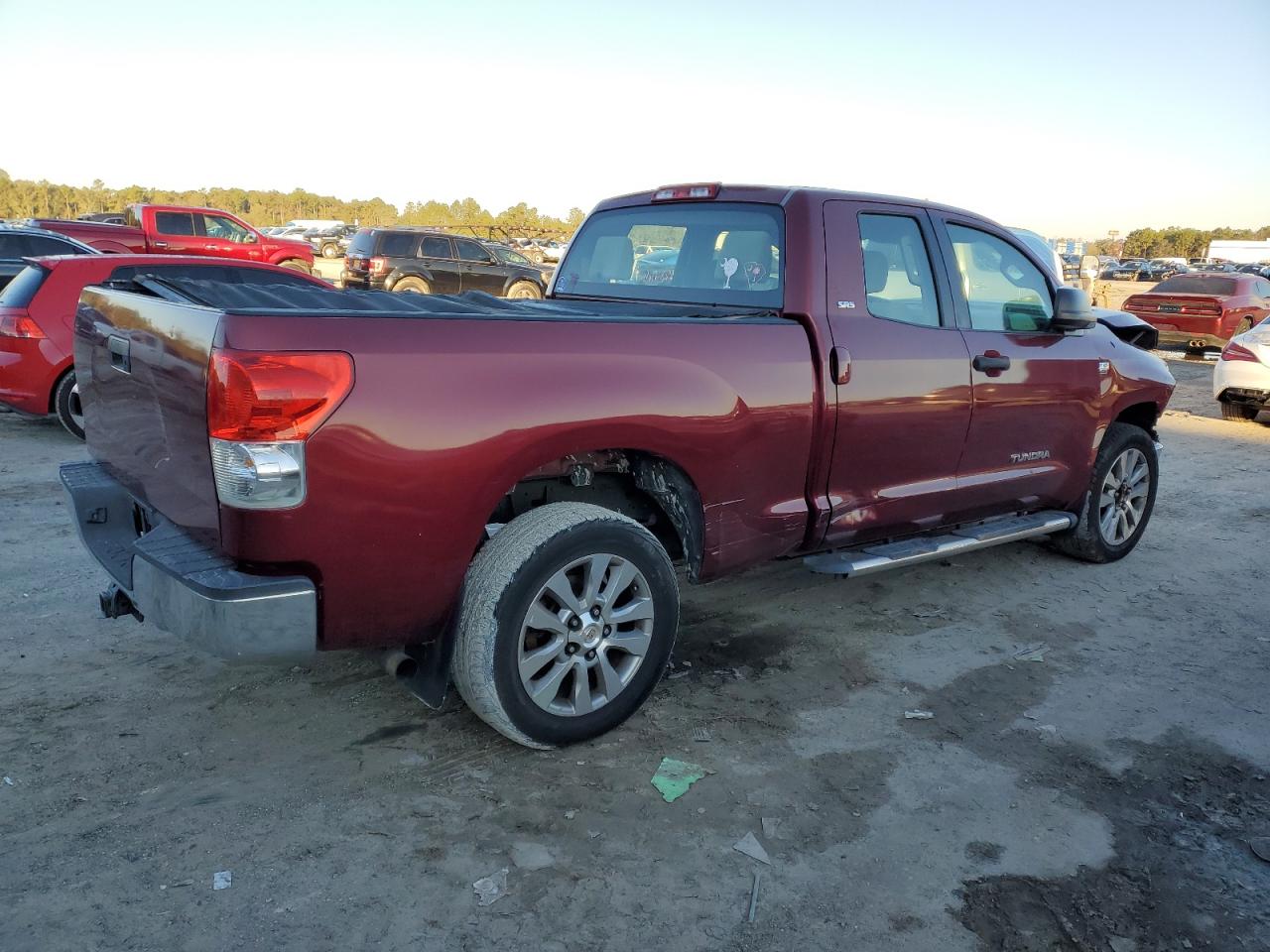 2007 Toyota Tundra VIN 5TBRT54187S451286 Copart auction photo, front end / side damage thumbnail 3