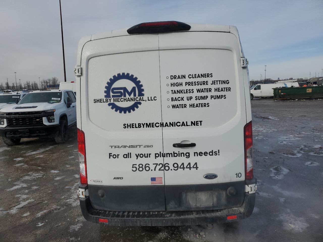 2020 Ford Transit VIN 1FTBR2C88LKA01305 Copart auction photo, side damage thumbnail 6