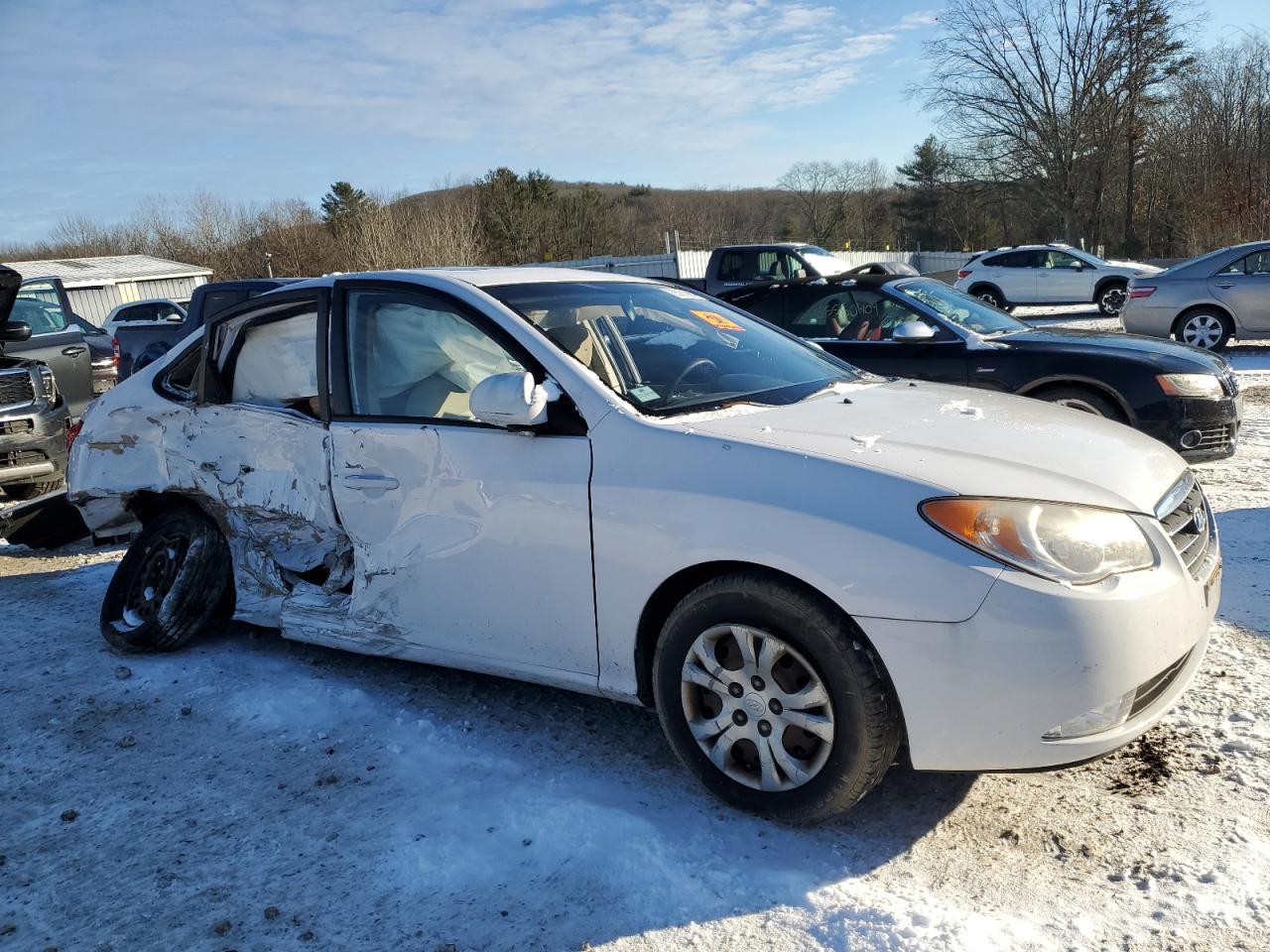 2009 Hyundai Elantra VIN KMHDU46D49U819344 Copart auction photo, rear end / side damage thumbnail 4