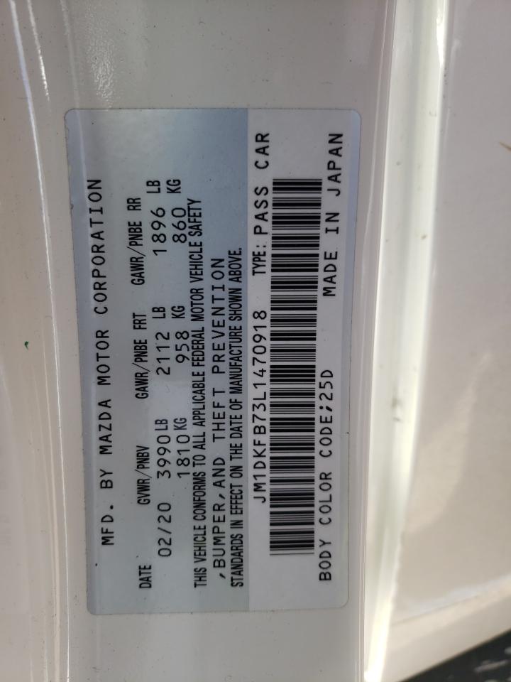 2020 Mazda CX-3 VIN JM1DKFB73L1470918 Copart auction photo, hail damage thumbnail 13