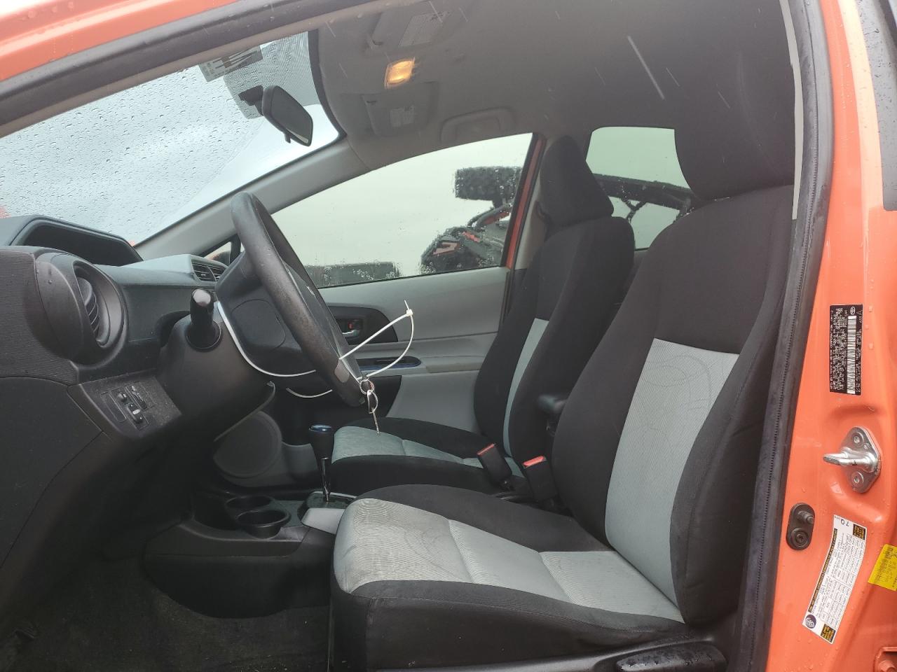 2012 Toyota Prius VIN JTDKDTB36C1024193 Copart auction photo, front end damage thumbnail 7