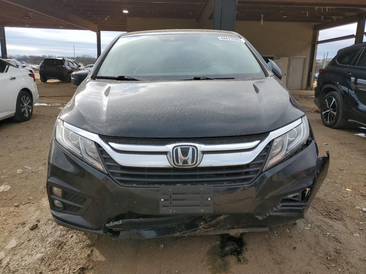 2018 Honda Odyssey VIN 5FNRL6H79JB047601 Copart auction photo, front end / side damage thumbnail 5