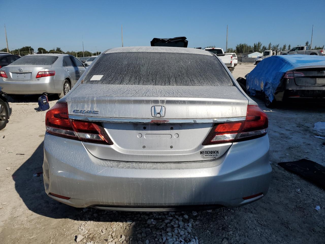 2014 Honda Civic VIN 19XFB2F52EE059150 Copart auction photo, rear end damage thumbnail 6