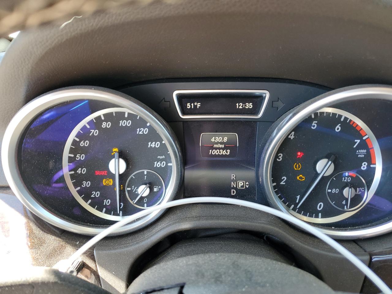 2014 Mercedes-Benz M-klasse VIN 4JGDA5HB1EA334813 Copart auction photo, front end / side damage thumbnail 9