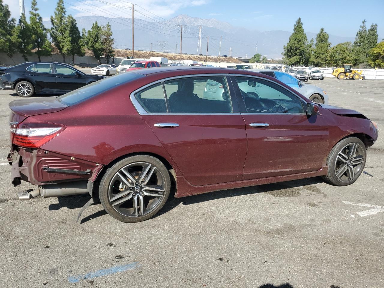 2016 Honda Accord VIN 1HGCR2F51GA234994 Copart auction photo, front end / rear end damage thumbnail 3