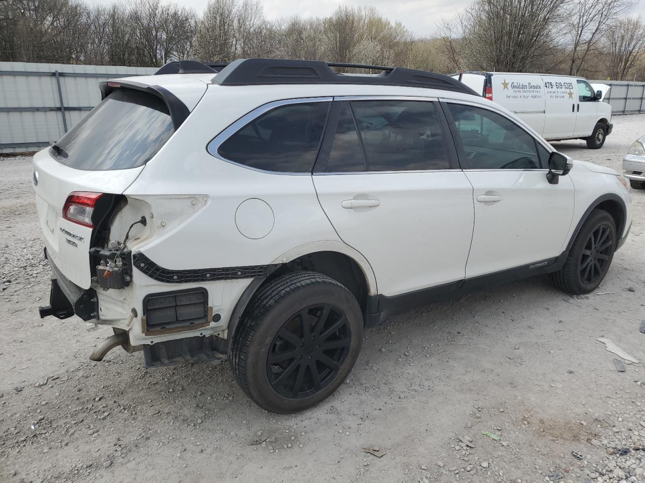 2017 Subaru Outback VIN 4S4BSENC9H3384417 Copart auction photo, rear end / undercarriage damage thumbnail 3