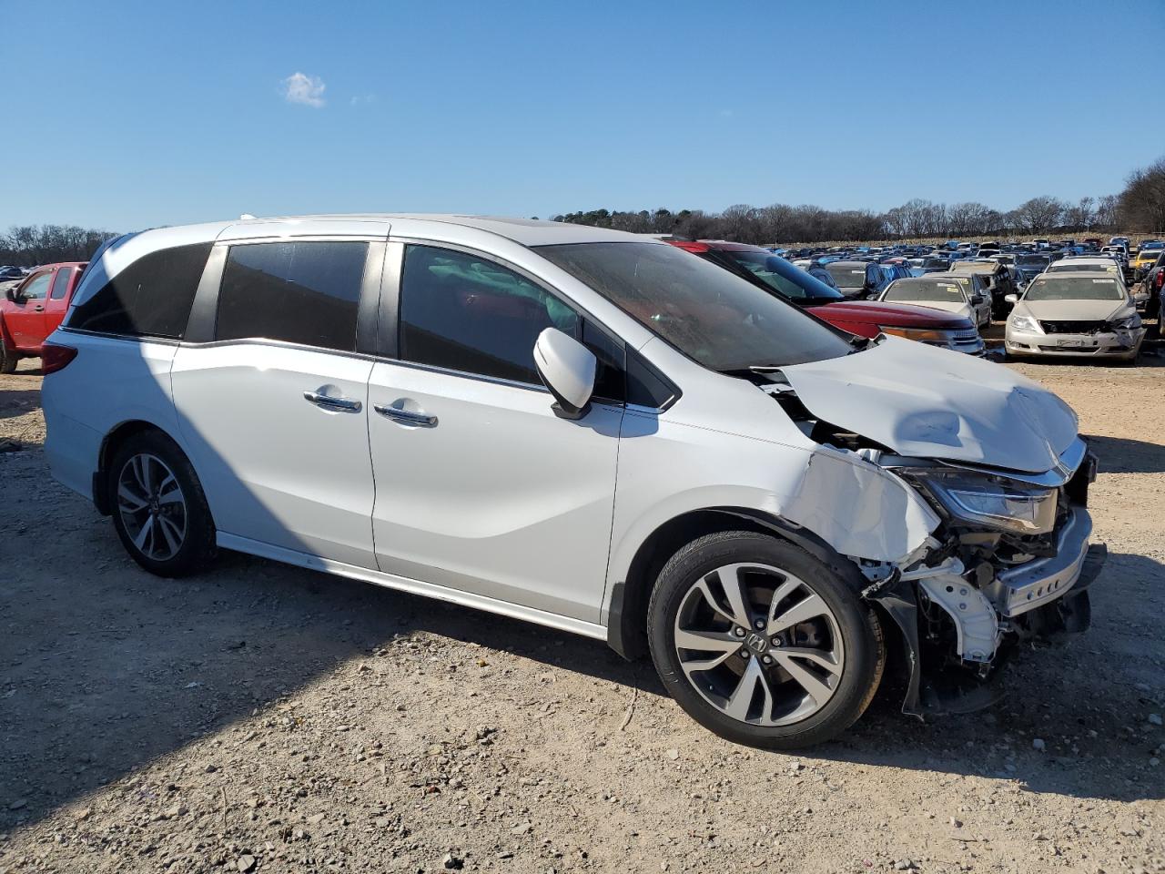 2021 Honda Odyssey VIN 5FNRL6H89MB020556 Copart auction photo, front end damage thumbnail 4