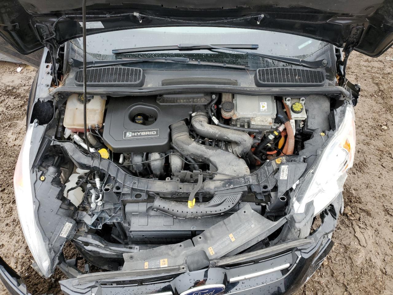 2016 Ford C-MAX VIN 1FADP5AU8GL119540 Copart auction photo, front end / side damage thumbnail 12
