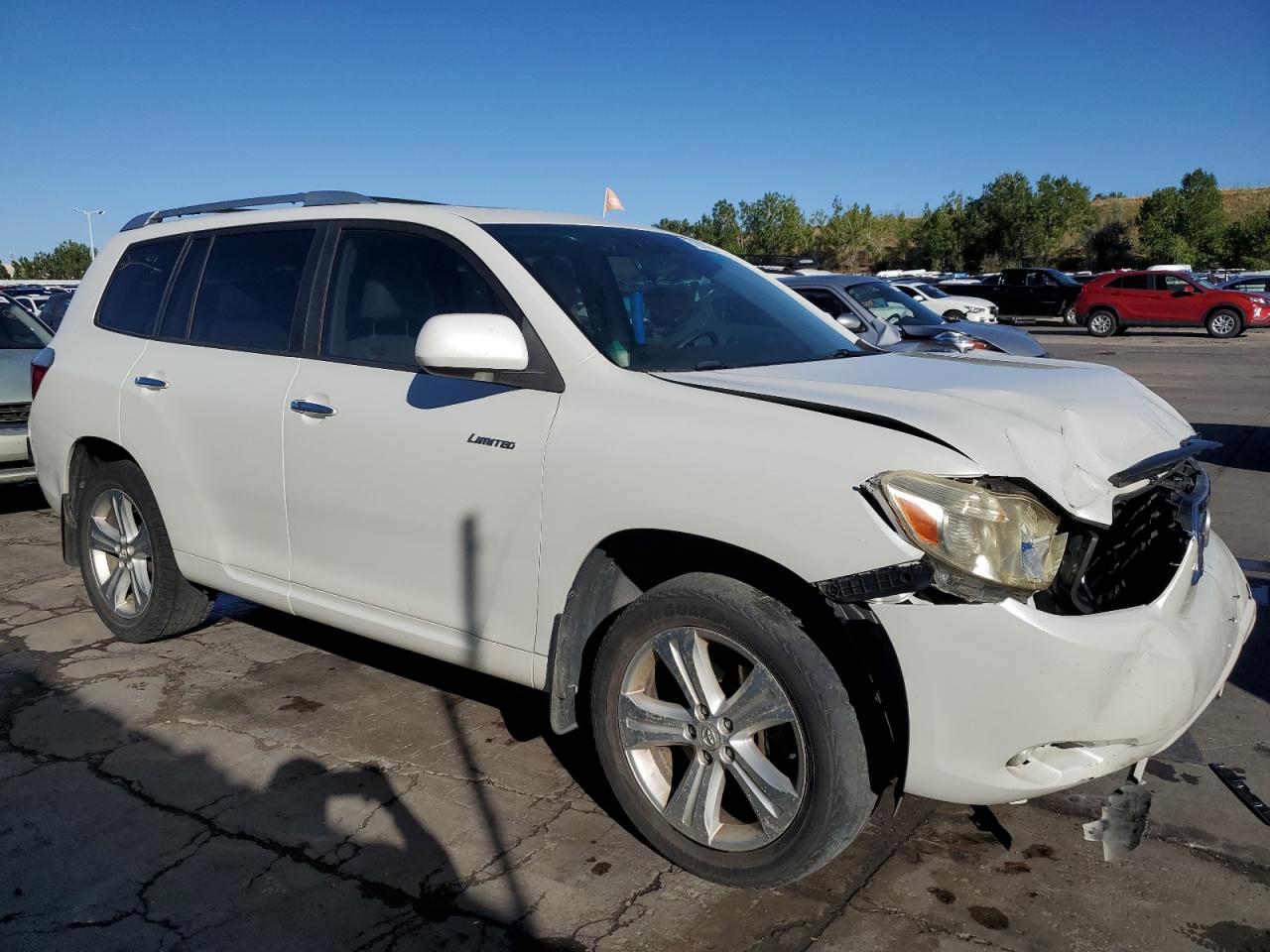 2009 Toyota Highlander VIN JTEES42A092142455 Copart auction photo, front end / undercarriage damage thumbnail 4