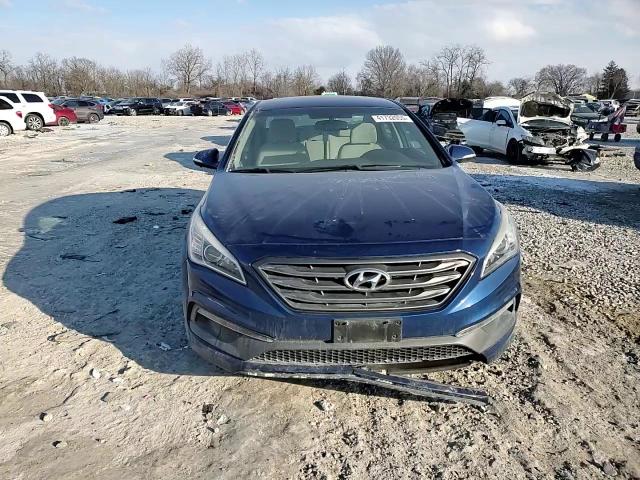 2015 Hyundai Sonata VIN 5NPE34AF4FH050242 Copart auction photo, vandalism / front end damage thumbnail 10