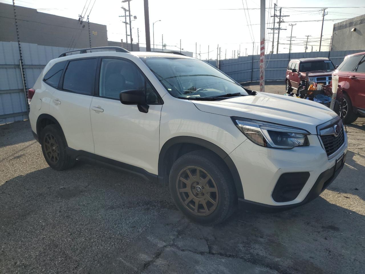 2021 Subaru Forester VIN JF2SKADC7MH581373 Copart auction photo, vandalism damage thumbnail 4