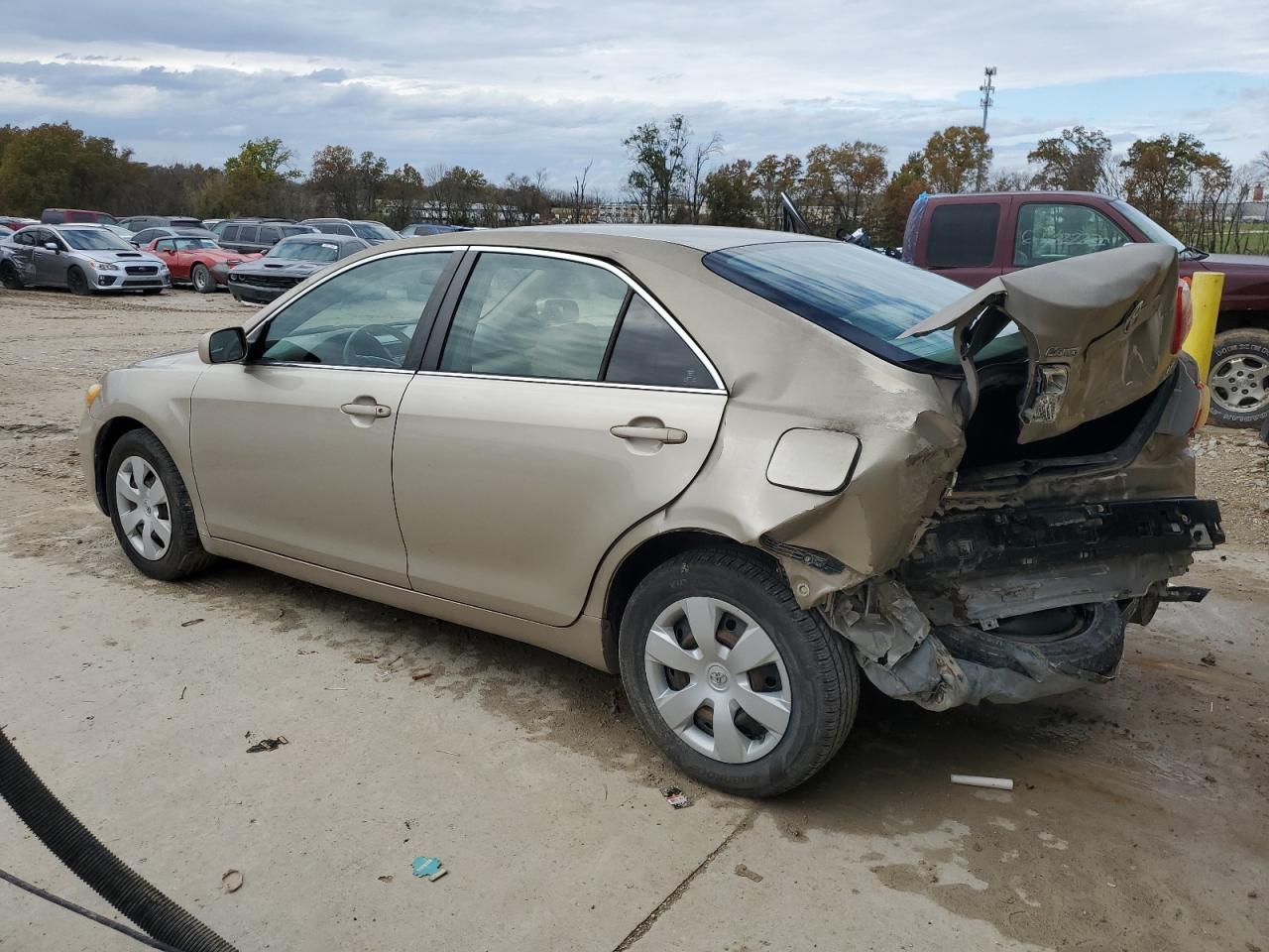2007 Toyota Camry VIN 4T1BE46K57U707829 Copart auction photo, rear end / side damage thumbnail 2