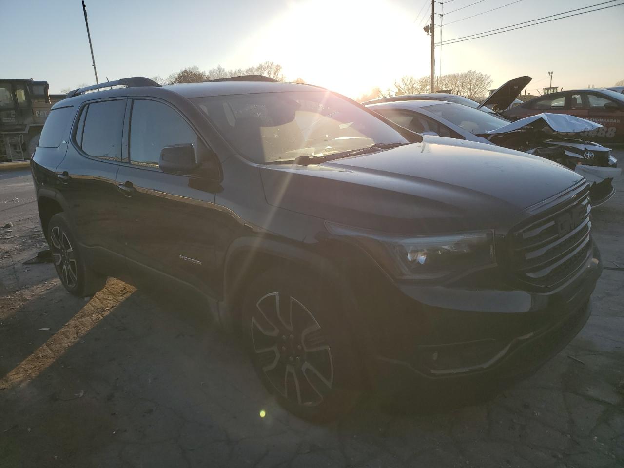 2019 GMC Acadia VIN 1GKKNMLS2KZ294342 Copart auction photo, front end / side damage thumbnail 4
