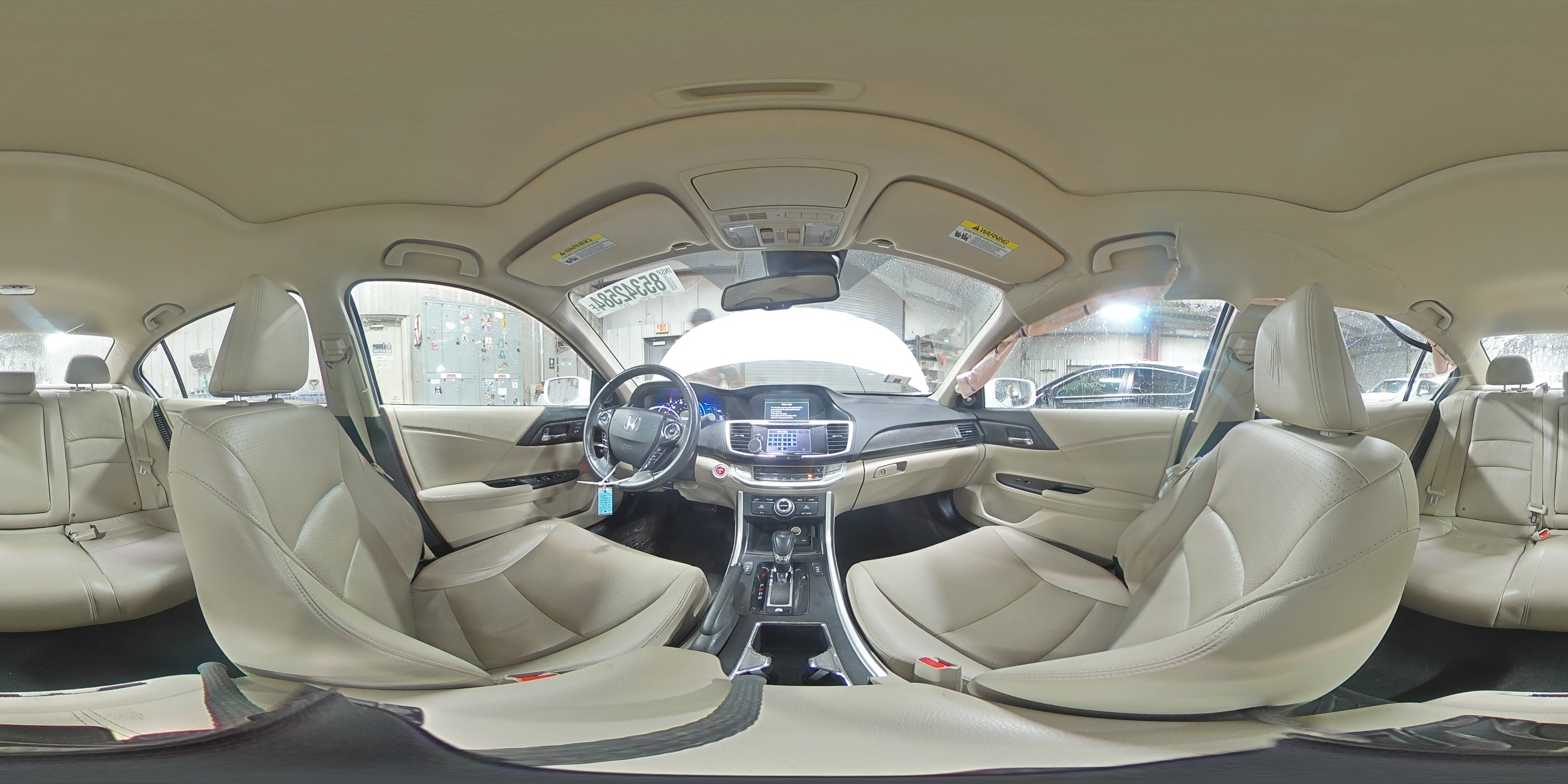 2014 Honda Accord VIN 1HGCR6F78EA001961 Copart auction photo, rear end / side damage thumbnail 14