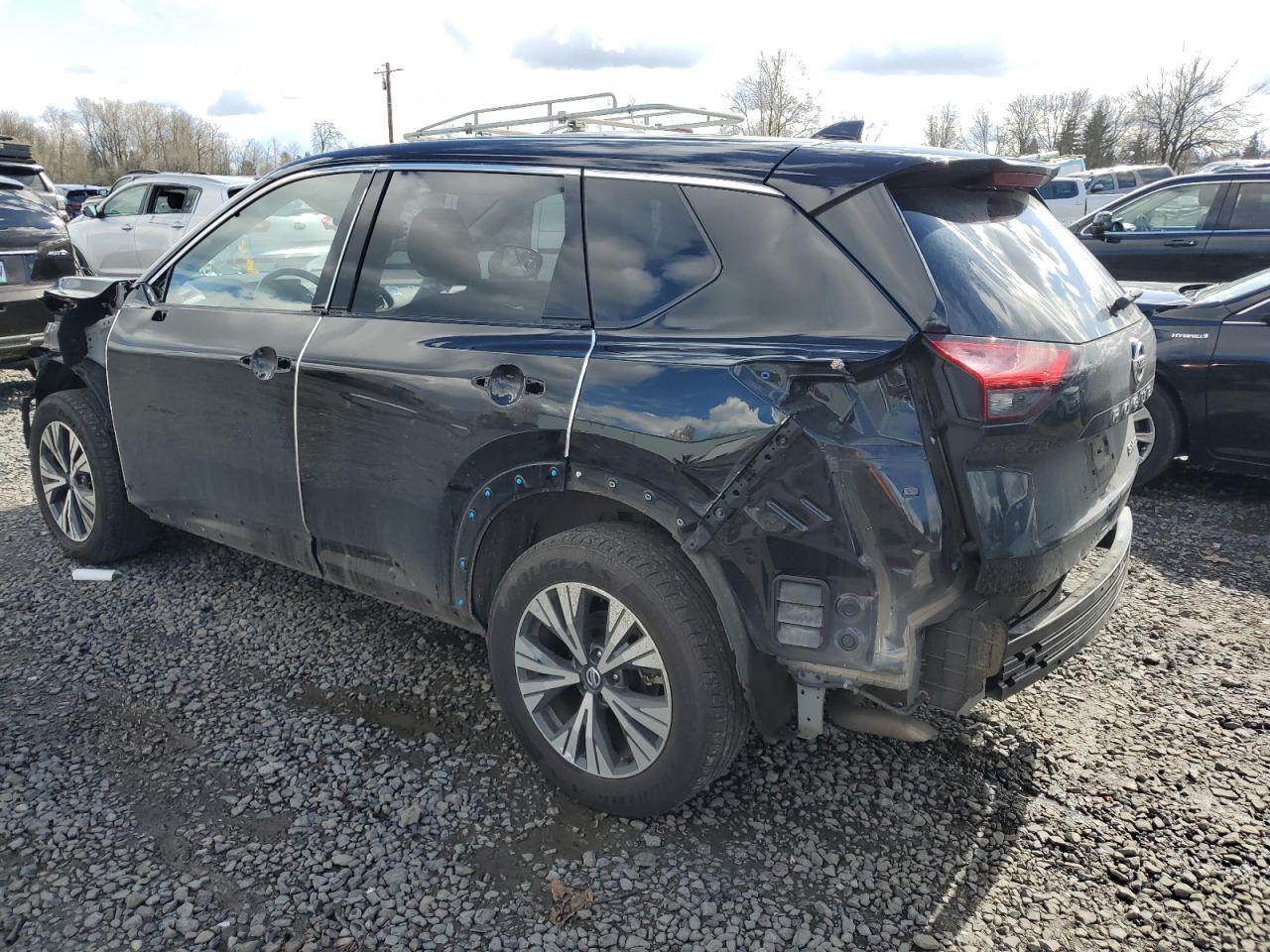2021 Nissan Rogue VIN JN8AT3BB2MW221814 Copart auction photo, front end / rear end damage thumbnail 2