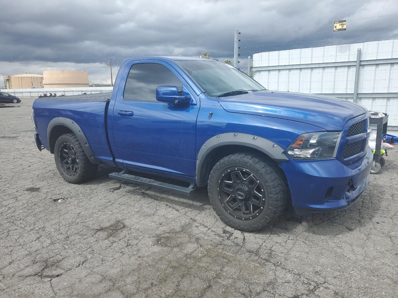 2014 RAM 1500 VIN 3C6JR6AT9EG228580 Copart auction photo, rear end / front end damage thumbnail 4