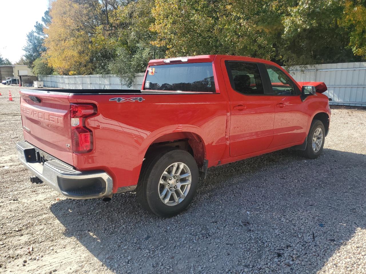 2022 Chevrolet Silverado VIN 1GCPDKEKXNZ540838 Copart auction photo, front end / side damage thumbnail 3