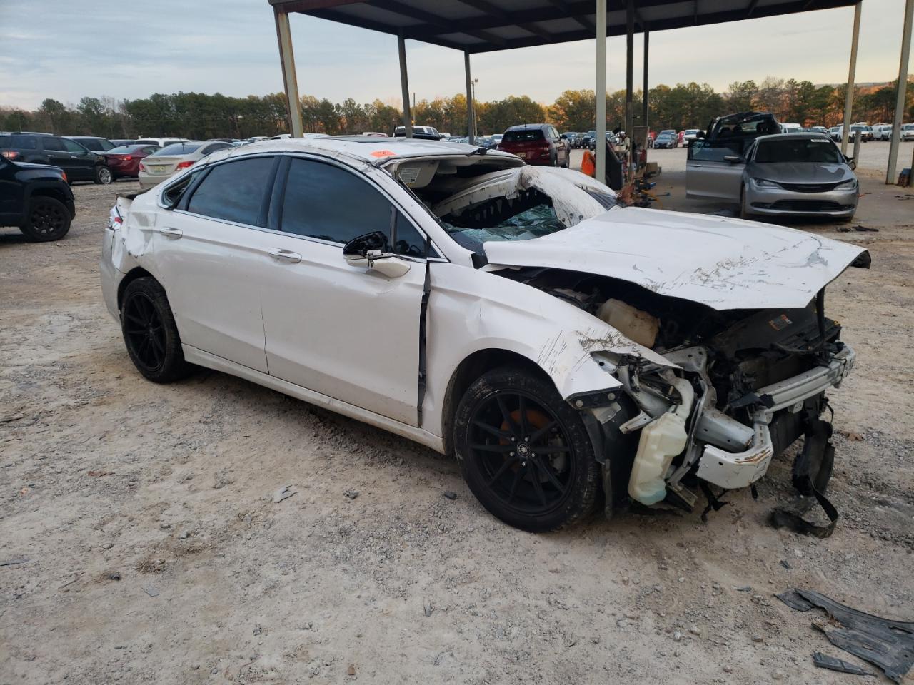 2019 Ford Fusion VIN 3FA6P0CD2KR146459 Copart auction photo, all over damage thumbnail 4