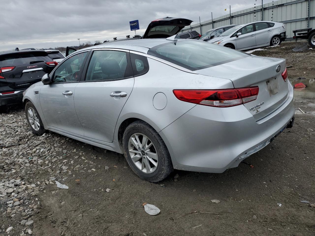 2018 KIA Optima VIN 5XXGT4L39JG189380 Copart auction photo, undercarriage / front end damage thumbnail 2