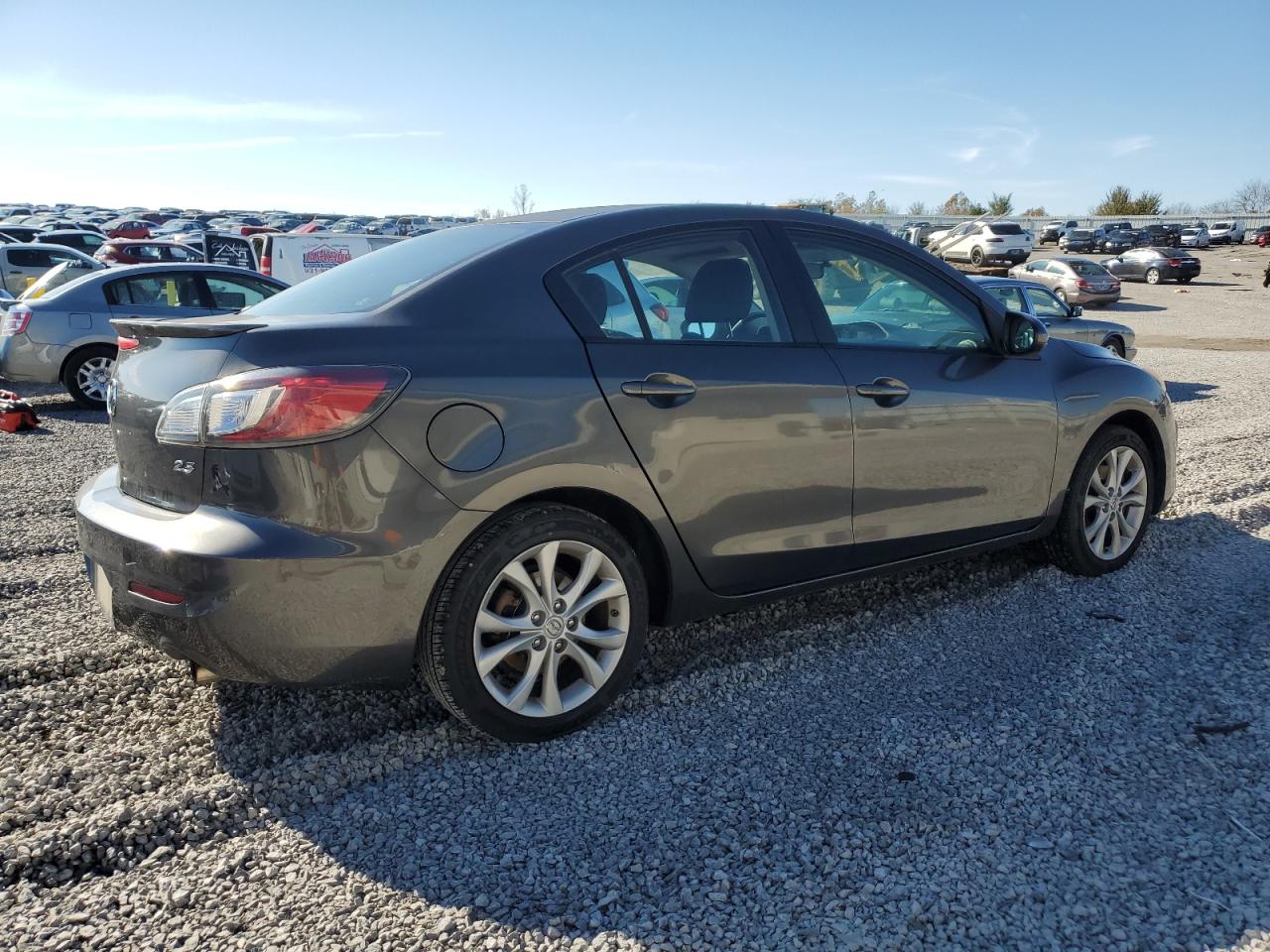 2011 Mazda 3 VIN JM1BL1U60B1427583 Copart auction photo, side damage thumbnail 3