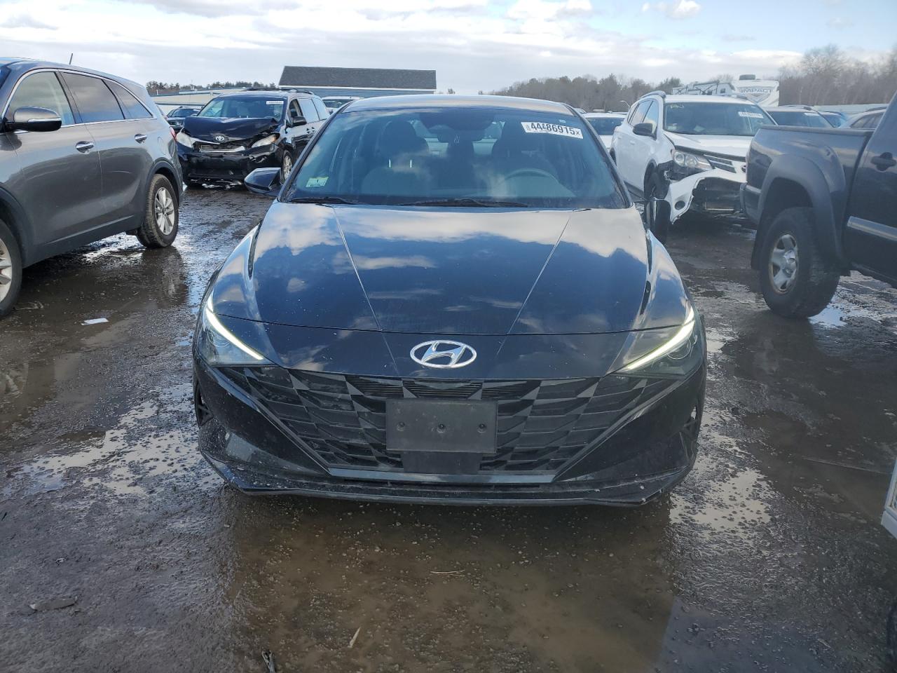 2021 Hyundai Elantra VIN 5NPLS4AGXMH006665 Copart auction photo, side damage thumbnail 5