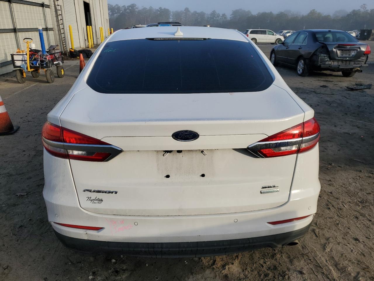 2020 Ford Fusion VIN 3FA6P0CD8LR196168 Copart auction photo, front end / minor dent/scratches damage thumbnail 6