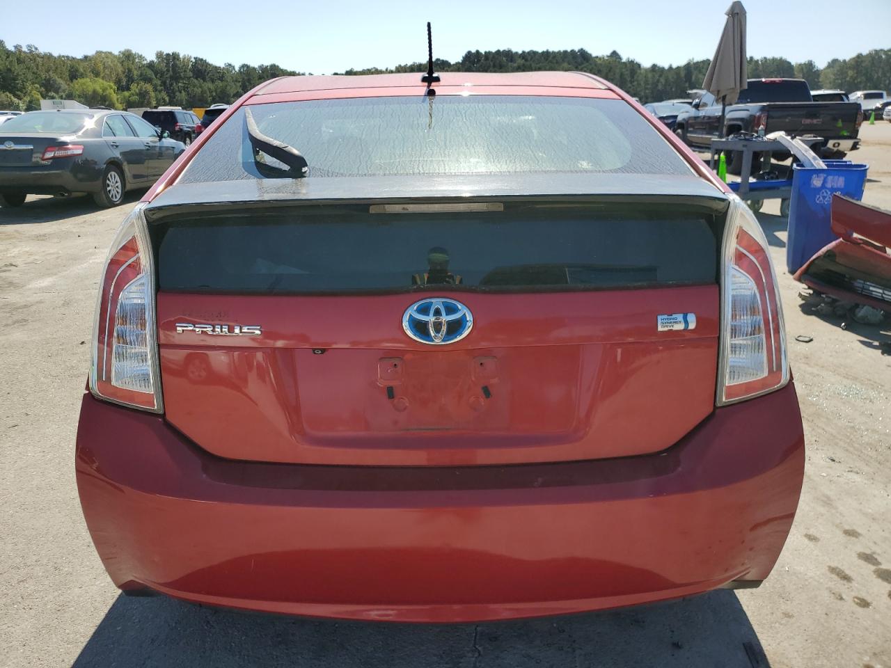 2013 Toyota Prius VIN JTDKN3DUXD1644890 Copart auction photo, front end damage thumbnail 6