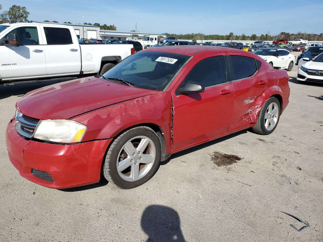 2013 Dodge Avenger VIN 1C3CDZAB9DN648973