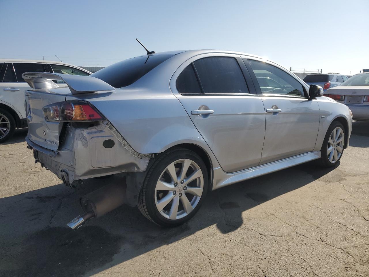 2015 Mitsubishi Lancer VIN JA32U8FW5FU001765 Copart auction photo, rear end damage thumbnail 3