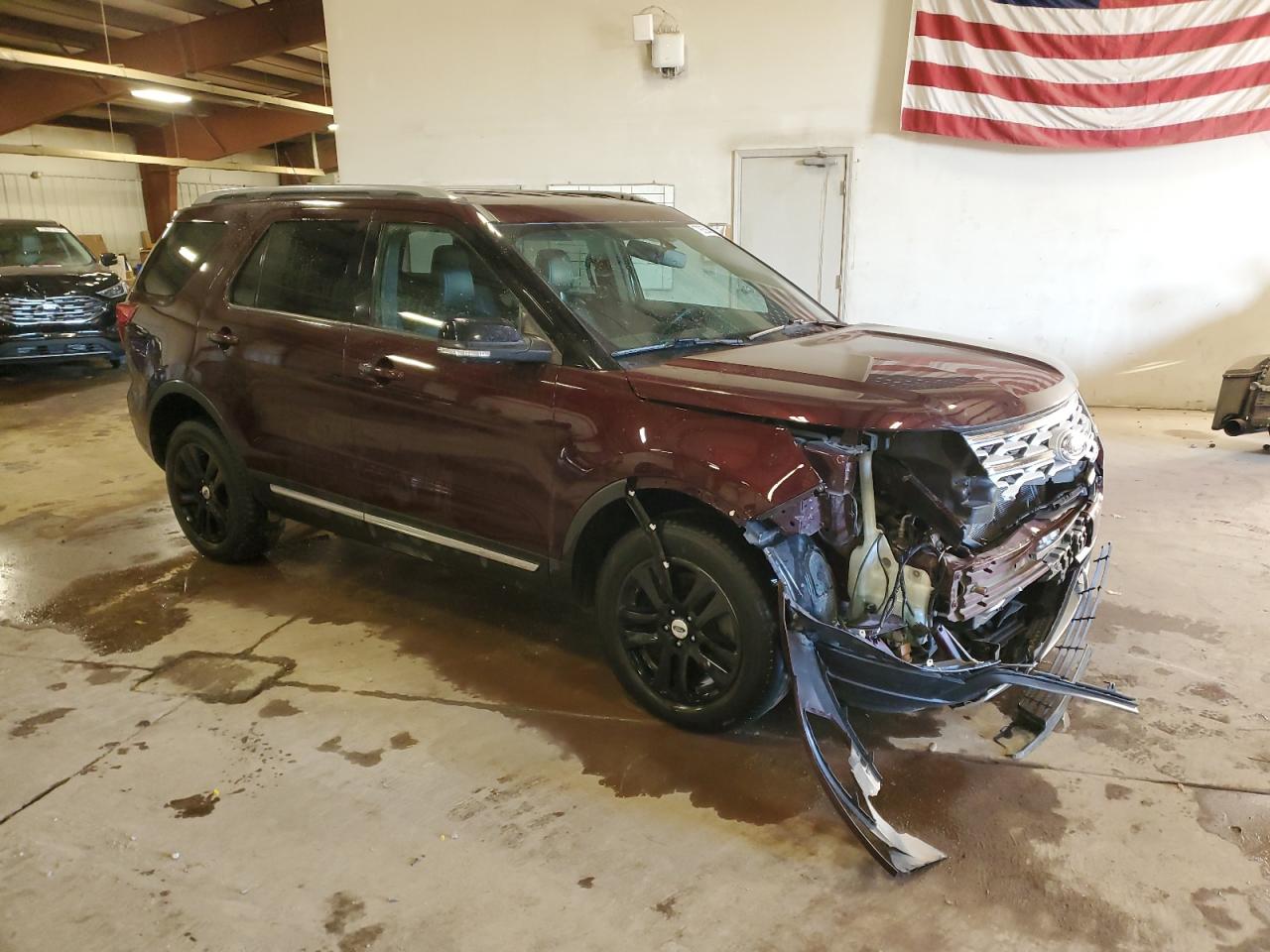2018 Ford Explorer VIN 1FM5K8D8XJGC47805 Copart auction photo, front end damage thumbnail 4