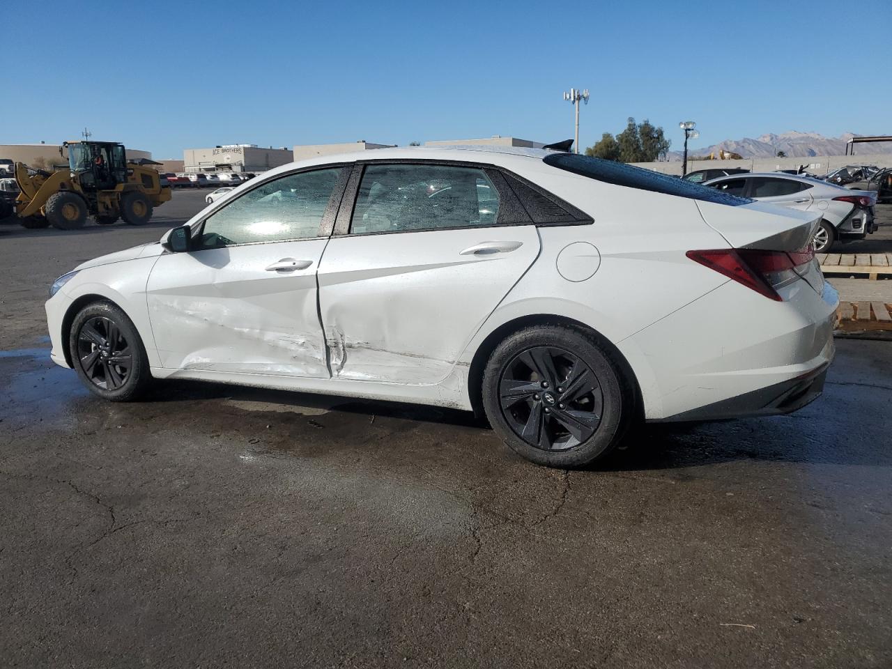 2021 Hyundai Elantra VIN 5NPLM4AGXMH004408 Copart auction photo, side damage thumbnail 2