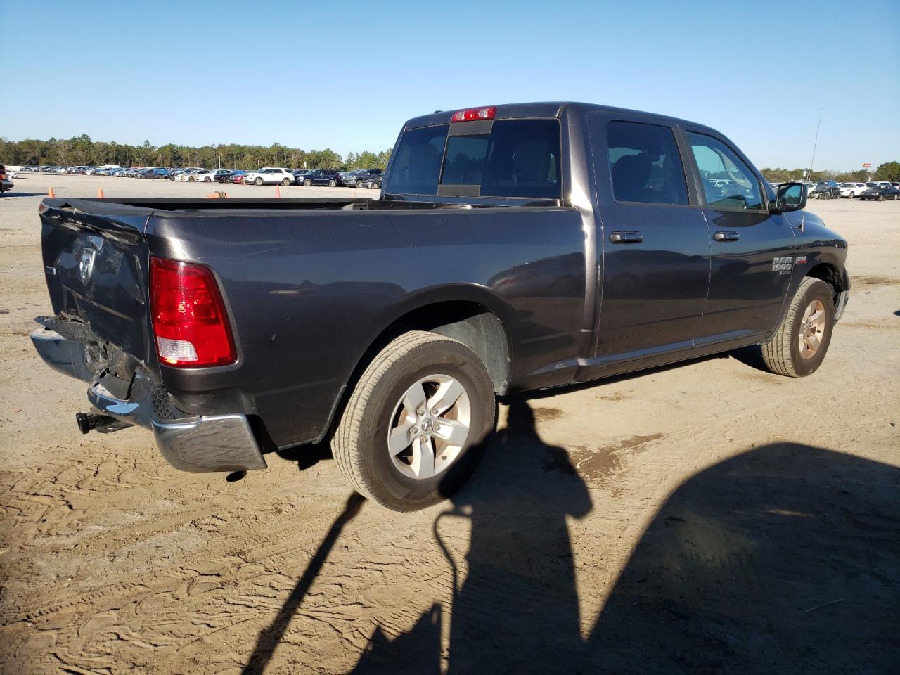 2019 RAM 1500 VIN 1C6RR6TT7KS592324 Copart auction photo, rear end / minor dent/scratches damage thumbnail 3