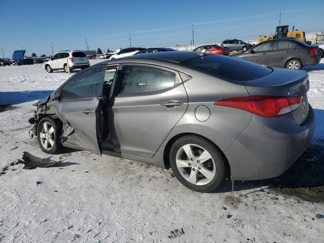 2013 Hyundai Elantra VIN 5NPDH4AE6DH207769 Copart auction photo, side / front end damage thumbnail 2