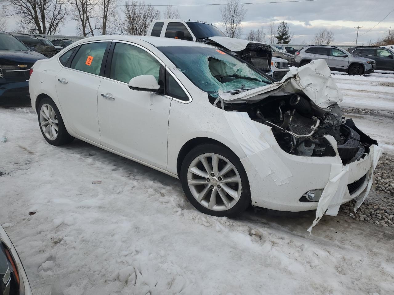 2012 Buick Verano VIN 1G4PP5SK0C4124459 Copart auction photo, front end damage thumbnail 4