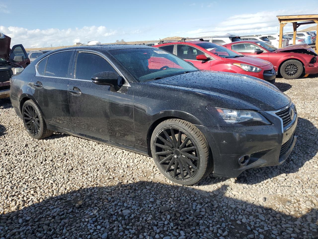 2013 Lexus GS VIN JTHCE1BL2D5001055 Copart auction photo, side damage thumbnail 4