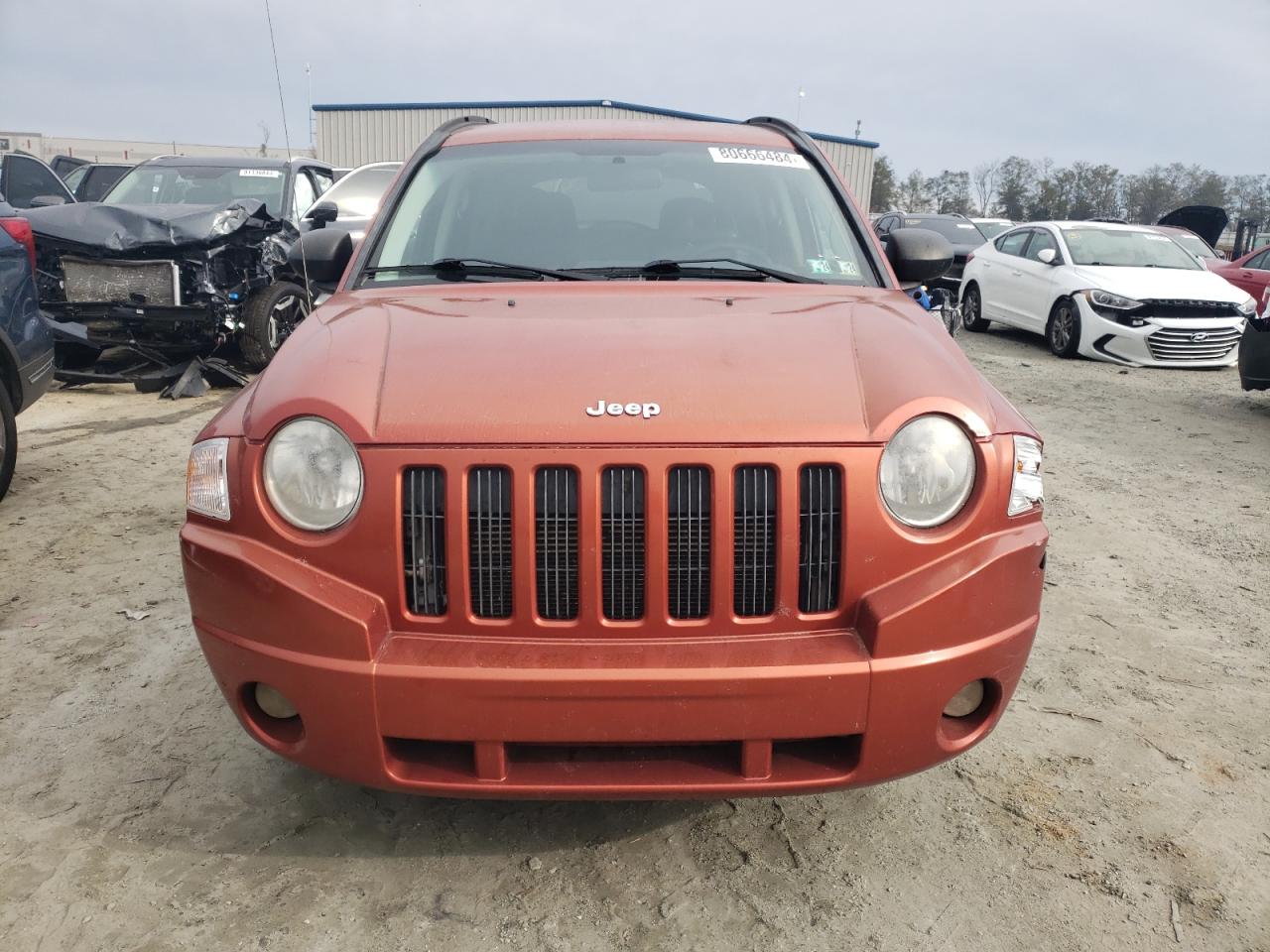 2008 Jeep Compass VIN 1J8FF47W78D714425 Copart auction photo, front end damage thumbnail 5