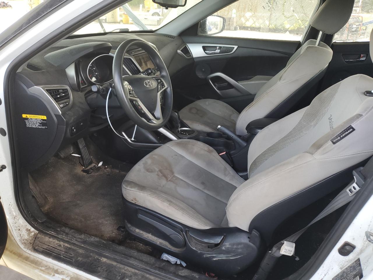 2013 Hyundai Veloster VIN KMHTC6AD0DU148961 Copart auction photo, front end damage thumbnail 7